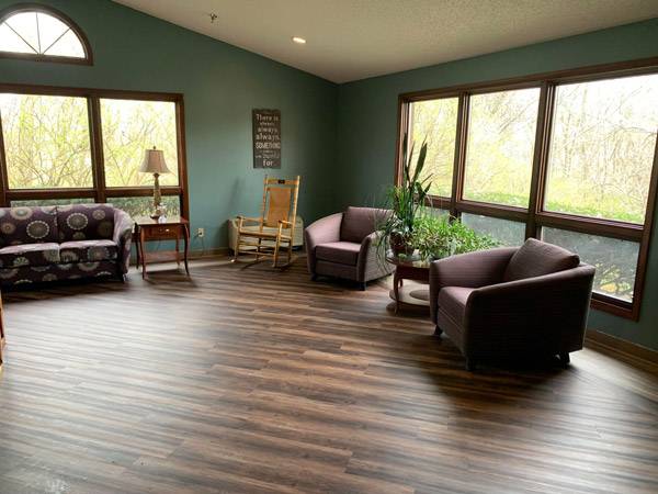 An interior shot of the WLC Imboden Creek Seniors facility, from the Imboden Creek Gallery.