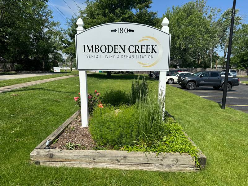 An exterior shot of the WLC Imboden Creek Seniors facility, from the Imboden Creek Gallery.