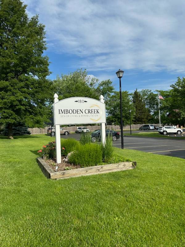 An exterior shot of the WLC Imboden Creek Seniors facility, from the Imboden Creek Gallery.